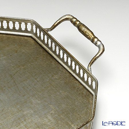 ソルディ フィレンツェ トレイ オクタゴナル 21×35cm ギャラリー シルバー