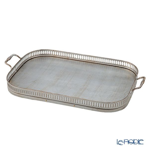 ソルディ フィレンツェ トレイ レクタンギュラー 28.5×49cm ギャラリー シルバー（M）
