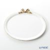 ソルディ フィレンツェ トレイ オーバル 18×24cm ホワイト／ゴールドリボン D218
