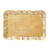 ソルディ フィレンツェ トレイ（S） 長方形 3046／0 ホワイト／ゴールド 16×22.5cm