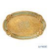 ソルディ フィレンツェ トレイ（S） オーバル 17×26cm ゴールド／グリーン 12／GTR-0