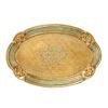 ソルディ フィレンツェ トレイ（S） オーバル 17×26cm ゴールド／グリーン 12／GTR-0