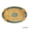 ソルディ フィレンツェ トレイ（S） オーバル 17×26cm ゴールド／ブルー 12／GTR-0