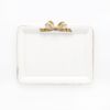 ソルディ フィレンツェ トレイ ミニ 長方形 ホワイト／ゴールドリボン 15×21cm D211H