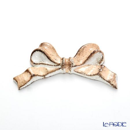 ソルディ フィレンツェリボン ナイフレスト（箸置き） F8 ホワイト／ピンクリボン