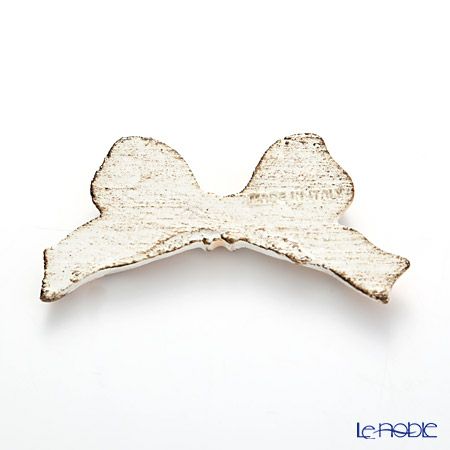 ソルディ フィレンツェリボン ナイフレスト（箸置き） F8 ホワイト／ピンクリボン