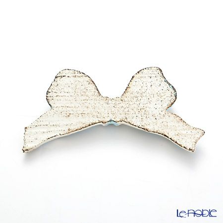 ソルディ フィレンツェリボン ナイフレスト（箸置き） F8 ホワイト／ライトブルーリボン