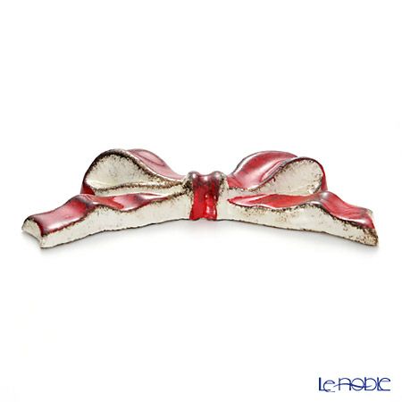 ソルディ フィレンツェリボン ナイフレスト（箸置き） F8 ホワイト／レッドリボン