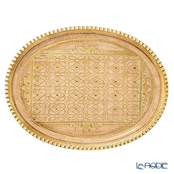 ソルディ フィレンツェ トレイ オーバル LP224／2 ライトピンク 30×38cm