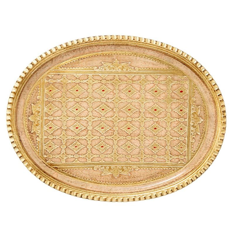 ソルディ フィレンツェ トレイ オーバル LP224／2 ライトピンク 30×38cm