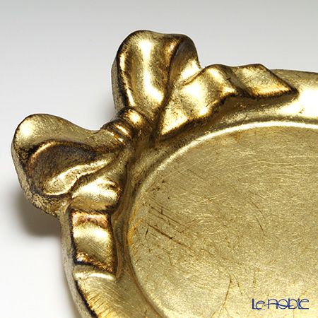 ソルディ フィレンツェ ミニトレイ／コースター ラウンド リボン ゴールド 1020