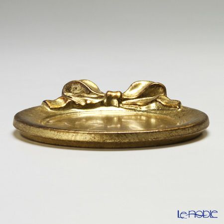 ソルディ フィレンツェ ミニトレイ／コースター ラウンド リボン ゴールド 1020