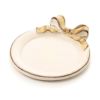 ソルディ フィレンツェ ミニトレイ／コースター ラウンド クリームピンク／ゴールド リボン 1020
