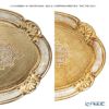 ソルディ フィレンツェ トレイ オーバル 22×30cm ホワイト／ゴールド 12／GTR-1