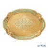 ソルディ フィレンツェ トレイ オーバル 22×30cm グリーン／ゴールド 12／GTR-1