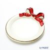 ソルディ フィレンツェ ミニトレイ／コースター ラウンド リボン ホワイト／レッド 1020