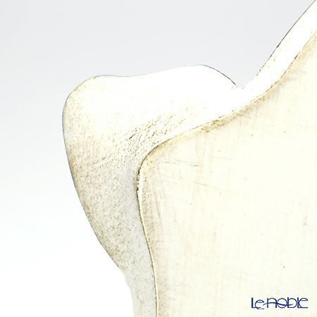 ソルディ フィレンツェ トレイ ラウンド 38×47cm リボン ホワイト／ライトブルー 1000