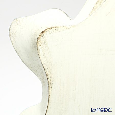 ソルディ フィレンツェ トレイ ラウンド 45×55cm リボン ホワイト／ライトブルー 1001