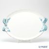 ソルディ フィレンツェ トレイ オーバル 36×51cm リボン ホワイト／ライトブルー 1004