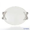 ソルディ フィレンツェ トレイ オーバル 36×51cm ホワイト／シルバーリボン 1004
