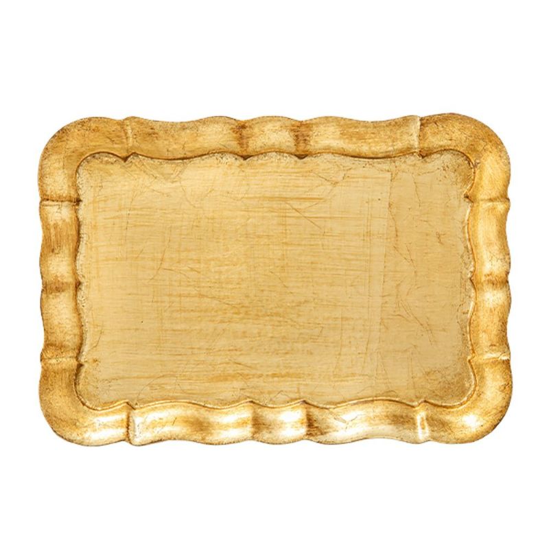 ソルディ フィレンツェ トレイ 長方形 3046／0 ゴールド 16×22.5cm
