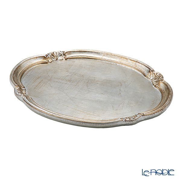 ソルディ フィレンツェ トレイ オーバル シルバー 31×41cm 4019／3S