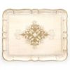 ソルディ フィレンツェ トレイ 長方形 ホワイト×ゴールド 46.5×37.5cm 3046／5