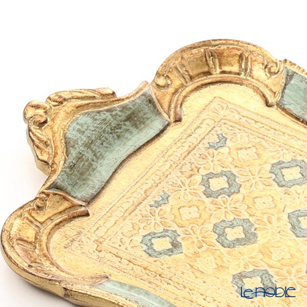 ソルディ フィレンツェ トレイ 長方形 グリーン 22×37cm LP3049／2