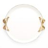 ソルディ フィレンツェ トレイ ラウンドトレイ リボン ホワイト ゴールド 40×38cm A9