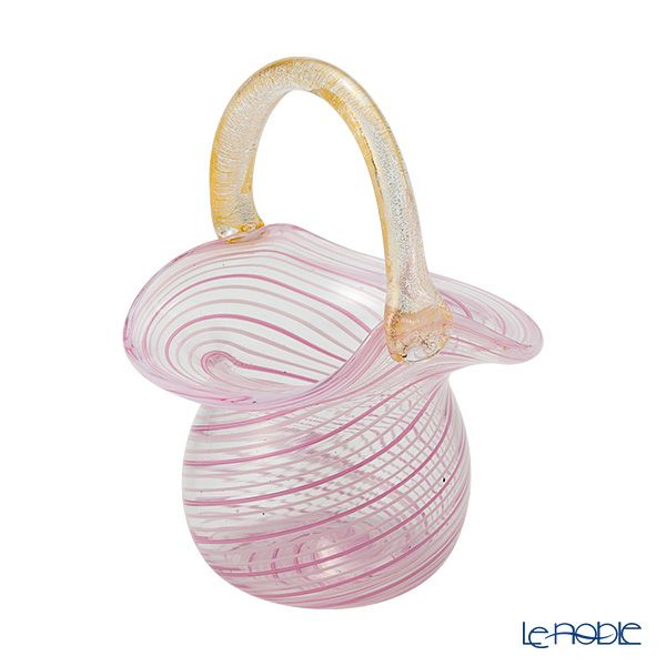 カンパネラ スモールバスケット ピンク（40 V03／A）H9cm