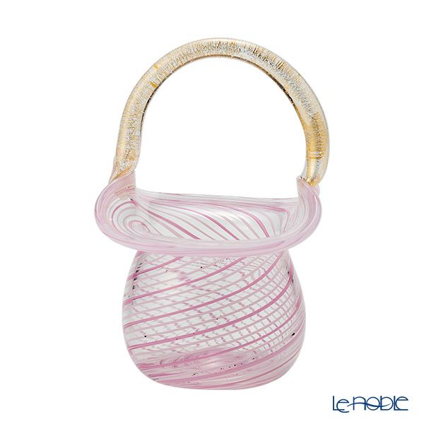 カンパネラ スモールバスケット ピンク（40 V03／A）H9cm