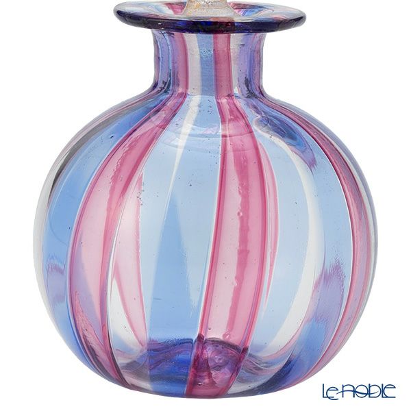 カンパネラ 香水瓶 ラウンド型 ストライプ（124 B01／B）H9cm