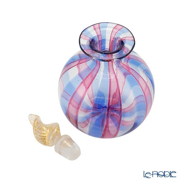 カンパネラ 香水瓶 ラウンド型 ストライプ（124 B01／B）H9cm