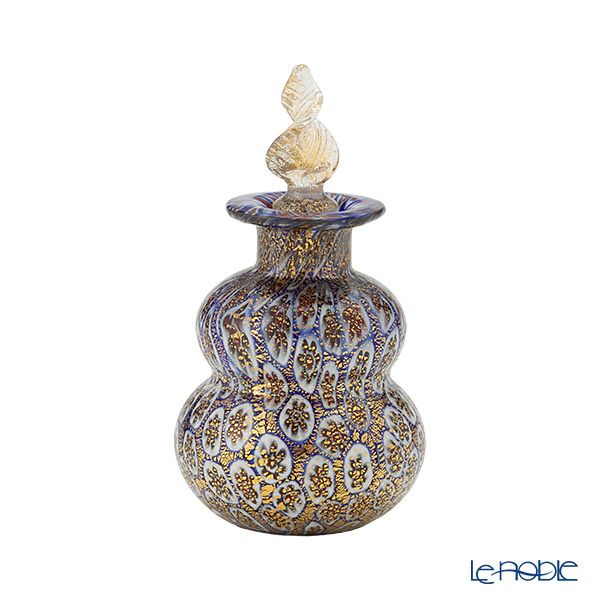 カンパネラ 香水瓶 ヒョウタン型 フィオーリブルー（95 B01／E）H9cm