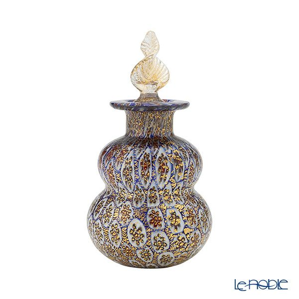 カンパネラ 香水瓶 ヒョウタン型 フィオーリブルー（95 B01／E）H9cm