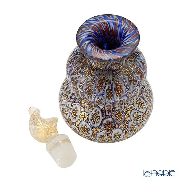 カンパネラ 香水瓶 ヒョウタン型 フィオーリブルー（95 B01／E）H9cm