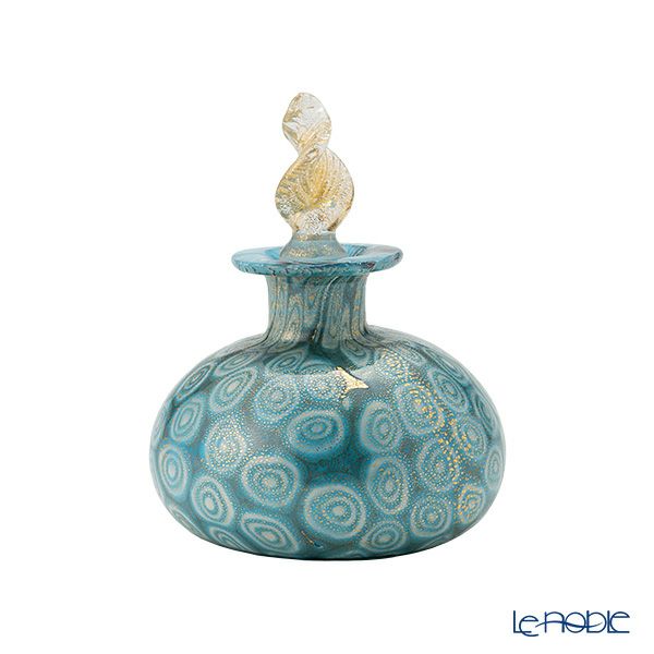 カンパネラ 香水瓶 平型 フィオーリターコイズ（97 B01／E）H8cm