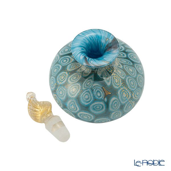 カンパネラ 香水瓶 平型 フィオーリターコイズ（97 B01／E）H8cm