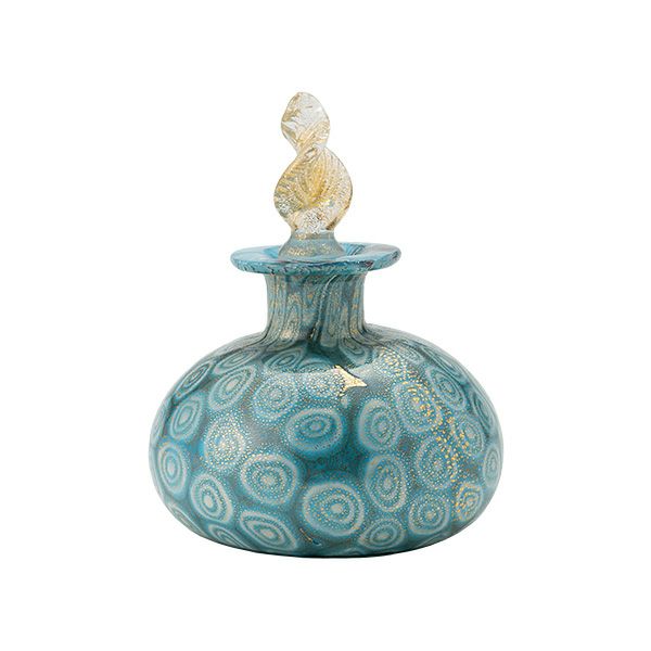 カンパネラ 香水瓶 平型 フィオーリターコイズ（97 B01／E）H8cm