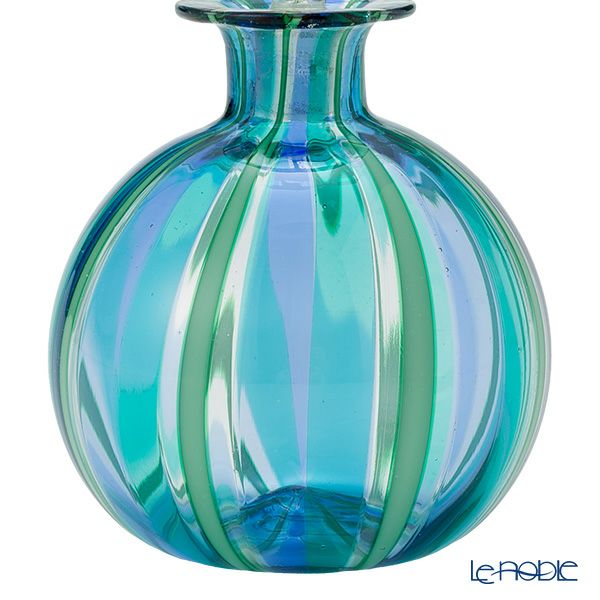 カンパネラ 香水瓶（S） ラウンド型 ブルー×ライトブルー（24 B02／B）H11.2cm