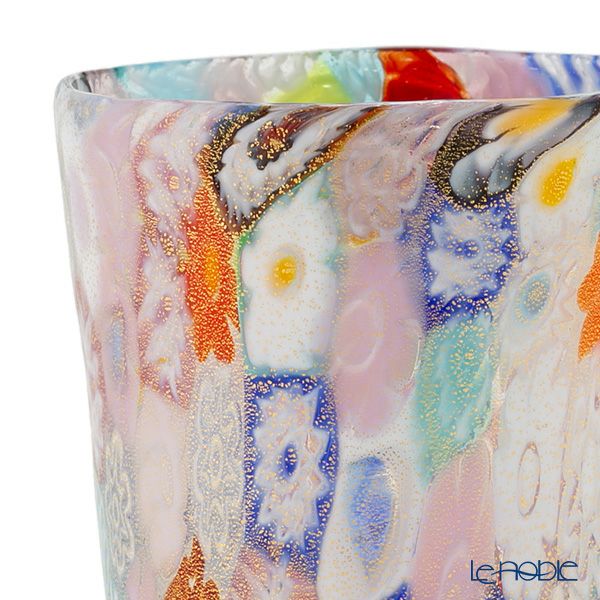 カンパネラ タンブラー（S） 多彩ゴールド ミレフィオーリ（146 B27／E）H9.3cm
