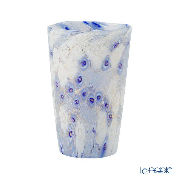 カンパネラ タンブラー（S） ブルーホワイトゴールド ミレフィオーリ（146 B27／E）H9.3cm