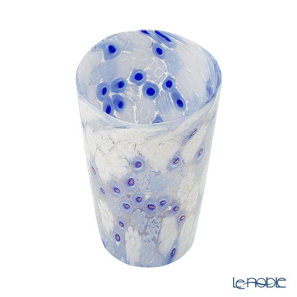 カンパネラ タンブラー（S） ブルーホワイトゴールド ミレフィオーリ（146 B27／E）H9.3cm