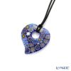 エルコーレモレッティ ペンダント ハート ブルー系 9750 212 60cmひも付