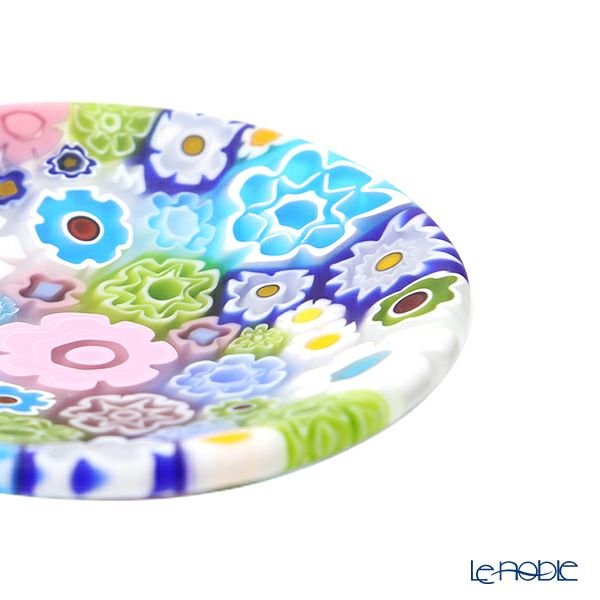 エルコーレモレッティ ミレフィオーリ ミニプレート ラウンド 7cm パステル多彩 200