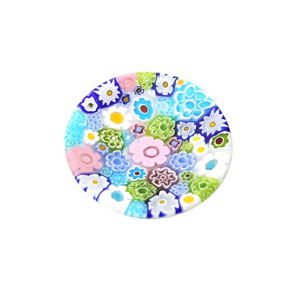 エルコーレモレッティ ミレフィオーリ ミニプレート ラウンド 7cm パステル多彩 200