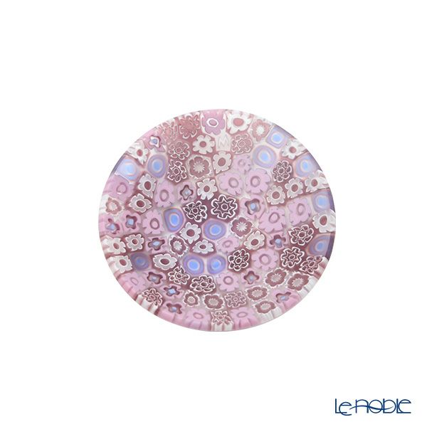 エルコーレモレッティ ミレフィオーリ ミニプレート ラウンド 7cm ピンク系 214