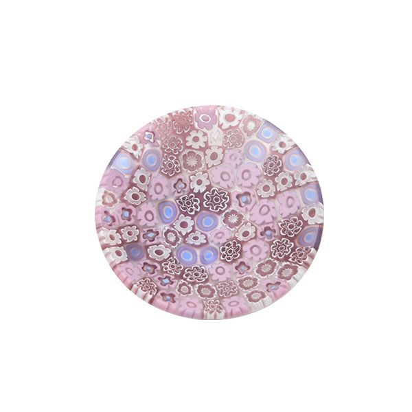 エルコーレモレッティ ミレフィオーリ ミニプレート ラウンド 7cm ピンク系 214