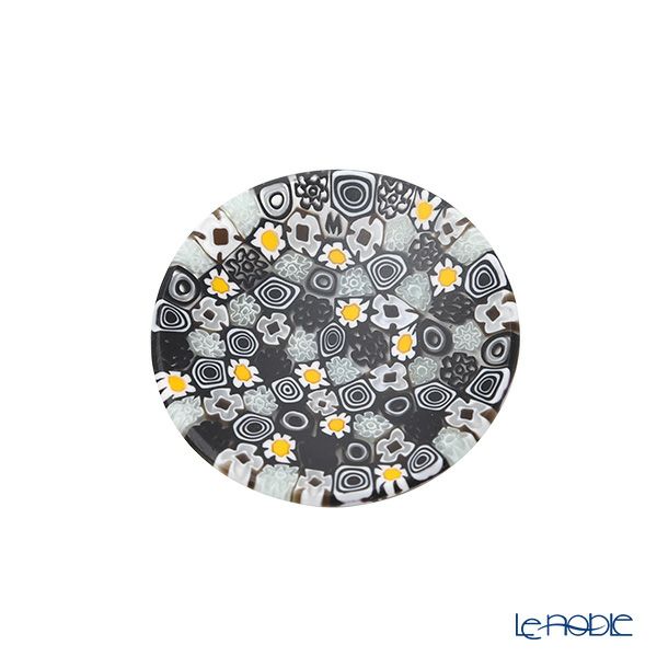 エルコーレモレッティ ミレフィオーリ ミニプレート ラウンド 7cm モノトーン×カモミール 215