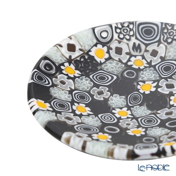 エルコーレモレッティ ミレフィオーリ ミニプレート ラウンド 7cm モノトーン×カモミール 215